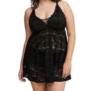 Torrid Curve Simply Lace Xo Front Babydoll, size 4